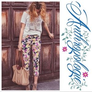 Anthropologie Cartonnier Charlie Floral Pants